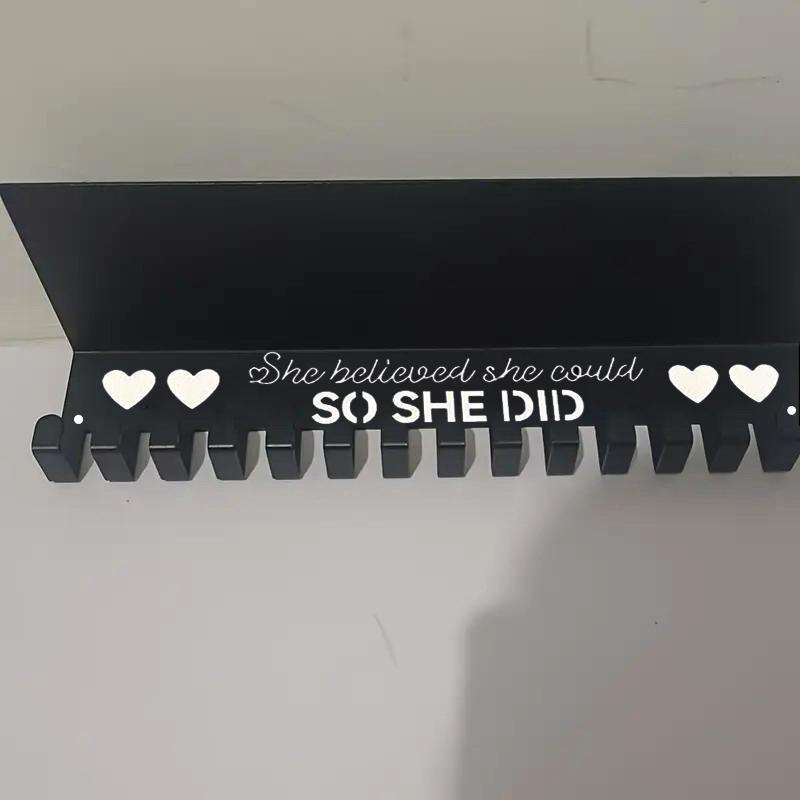 Medal Hook Display Rack Wall-Mounted Awards Storage Holder Key Holder Suitable For Football, Basketball, Sports Enthusiasts