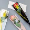 50Pcs DIY Crown Flower Wrapping Bag Single Flower Waterproof Single Rose Sleeves Transparent Flower Packaging Bag Wedding
