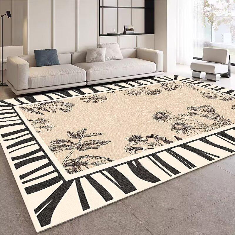 French Living Room Carpet Leave-In Waterproof Sand Coffee Table Blanket Dirt-Resistant And Easy To Take Care Of Non-Slip Floor Mat Bedroom Bedside
