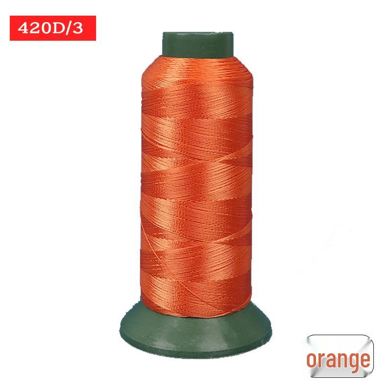 Sewing Machine & Handcraft Thread: High-Strength Mercerized Nylon for Upholstery, Leather, and Jeans