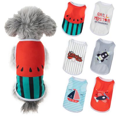 New Spring and Summer Ultra-thin Cool Dog Cat Pet Vest Without Hair Loss Comfortable Pet Clothes