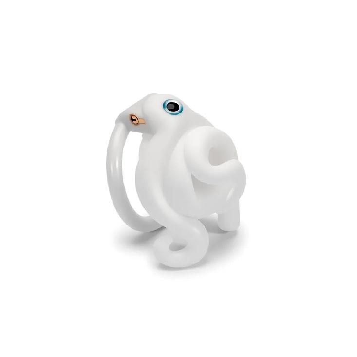 Mini Octopus Shaped Male Chastity Cage Equipped with 4‑Size Locking Rings Elastic Belt Anti Slip SM Sissy Birdcage Lock Alutdtoy