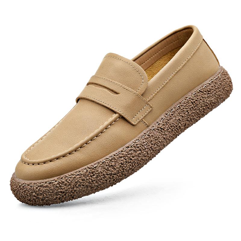 

Men s casual shoes are simple and fashionable, one-pedal lazy shoes, trendy versatile foot sets, white shoes, comfortable driving men s shoes 44 жёлтый