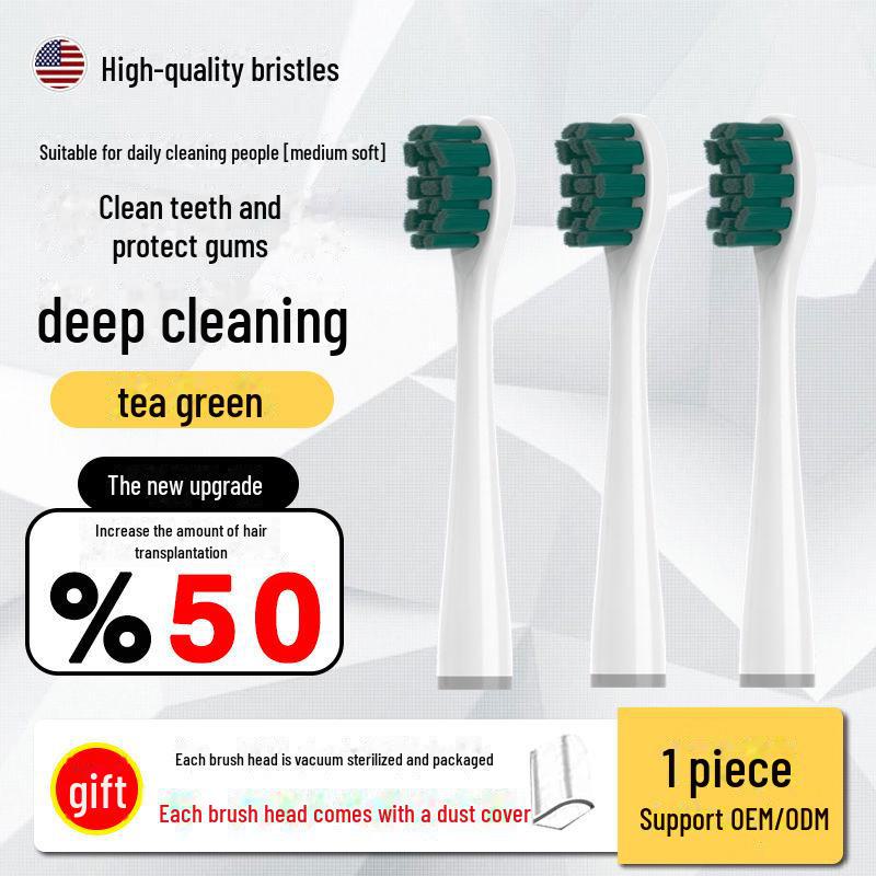 Usmile Smile Plus Electric Toothbrush Head - DuPont Bristle, Copper-Free, Universal Replacement.