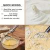 Dough Mixer Stainless Steel HandHeld Bread Blender Dough Scraper Double Hole Fast Stirring Tool Danish Dough Whisk Egg Stirrer