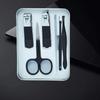 Nail Care Gift Set: Portable Tin Box with Clippers, Scissors, Tweezers, and Ear Spoon