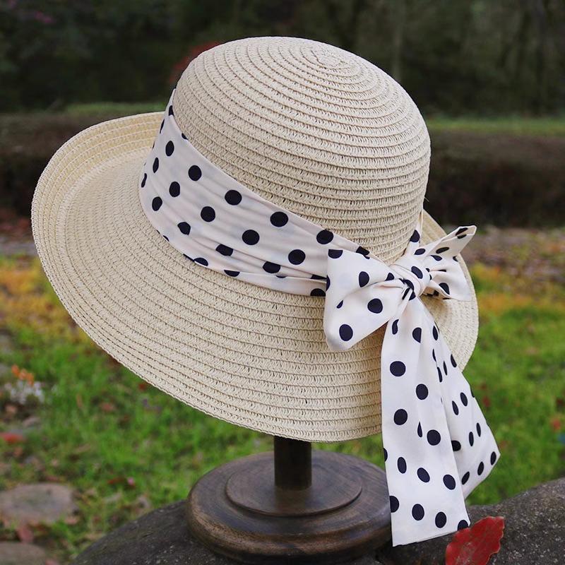 Женская Весенне-Летняя Пляжная Мода Соломенная Шляпа Шляпа-Козырек Шляпа от Солнца Ажурная Дышащая Модная Шляпа-Панама One Size