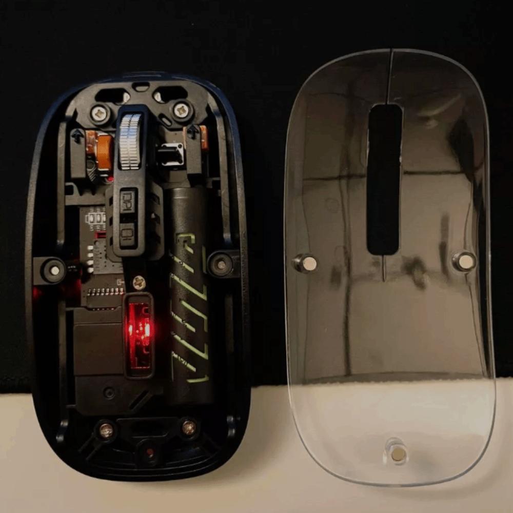 Transparent Laptop Wireless Mouse Dual Mode Rechargeable Mouse 2.4G Wireless Mouse Office/Home