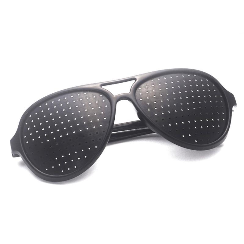 Stylish Pinhole Sunglasses With Multi Hole Pattern For Trendy Visual Appeal Lightweight PC Frame Unisex Design