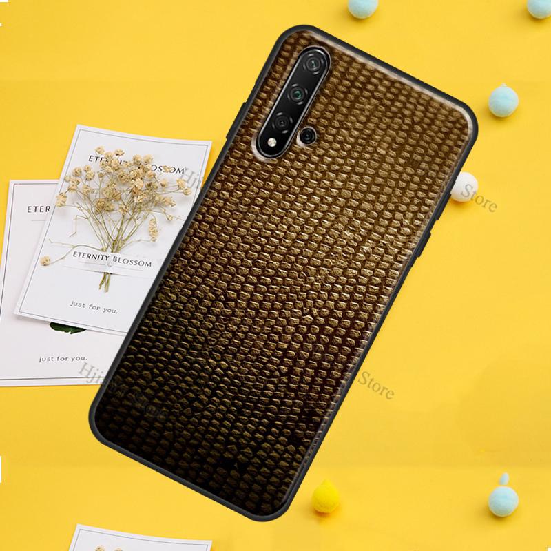 Snake Skin Case For Huawei P30 P20 P40 P60 Pro P Smart Nova 9 5T Honor Magic 5 Lite X8 X9a 50 70 Cover