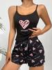 Strap Shorts Pajamas, Women's Home Set