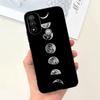 For Moto E20 Case 6.5" Soft Silicone Black Cat Moon Night Back Cases for Motorola Moto E20 Case TPU Capa Motorola E20 Bumper