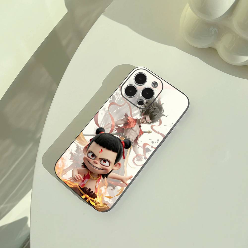 

H-O-T-Ne-zha Phone Case For iPhone 17,16,15,14,13,12,11 Pro Max,16/15/14Plus,XS Soft Black Cover iPhone13PROMAX