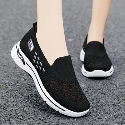 Women's Fashion Sneakers, Comfortable Soft Sole Casual Sneakers with Breathable Mesh Upper