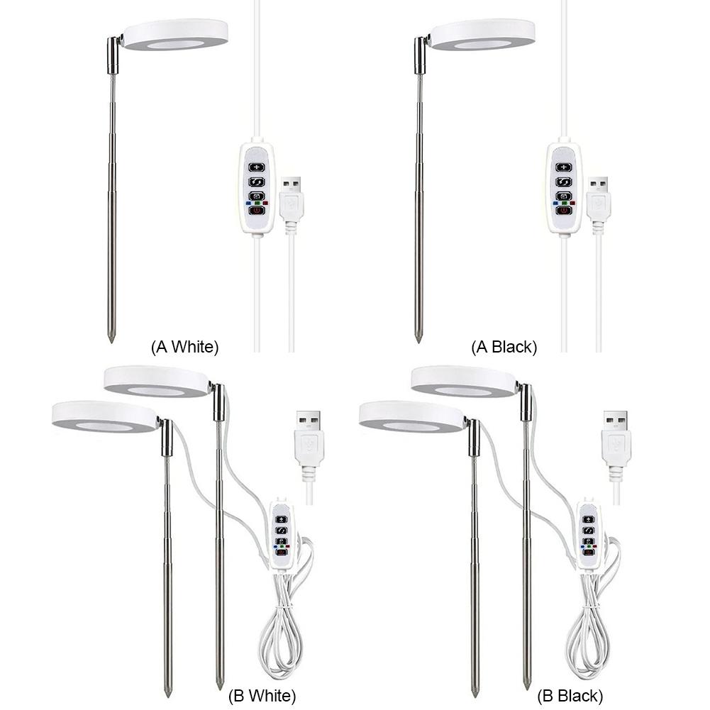 LED Pflanzenlampe LED Pflanzenlicht Höhenverstellbar Einziehbar Kleiner Topf Anzucht Zusatzlicht für Sämlinge und Sukkulenten Blumen