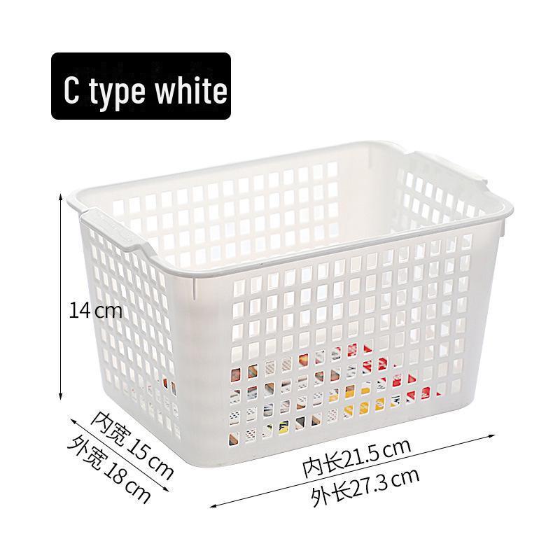 Coș clasic 5940 Hole: Coș mare de depozitare din plastic cu mâner pentru articole diverse