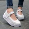 Air Cushion Nurse Shoes Women's Soft Breathable Non Slip Work White Shoes Flat