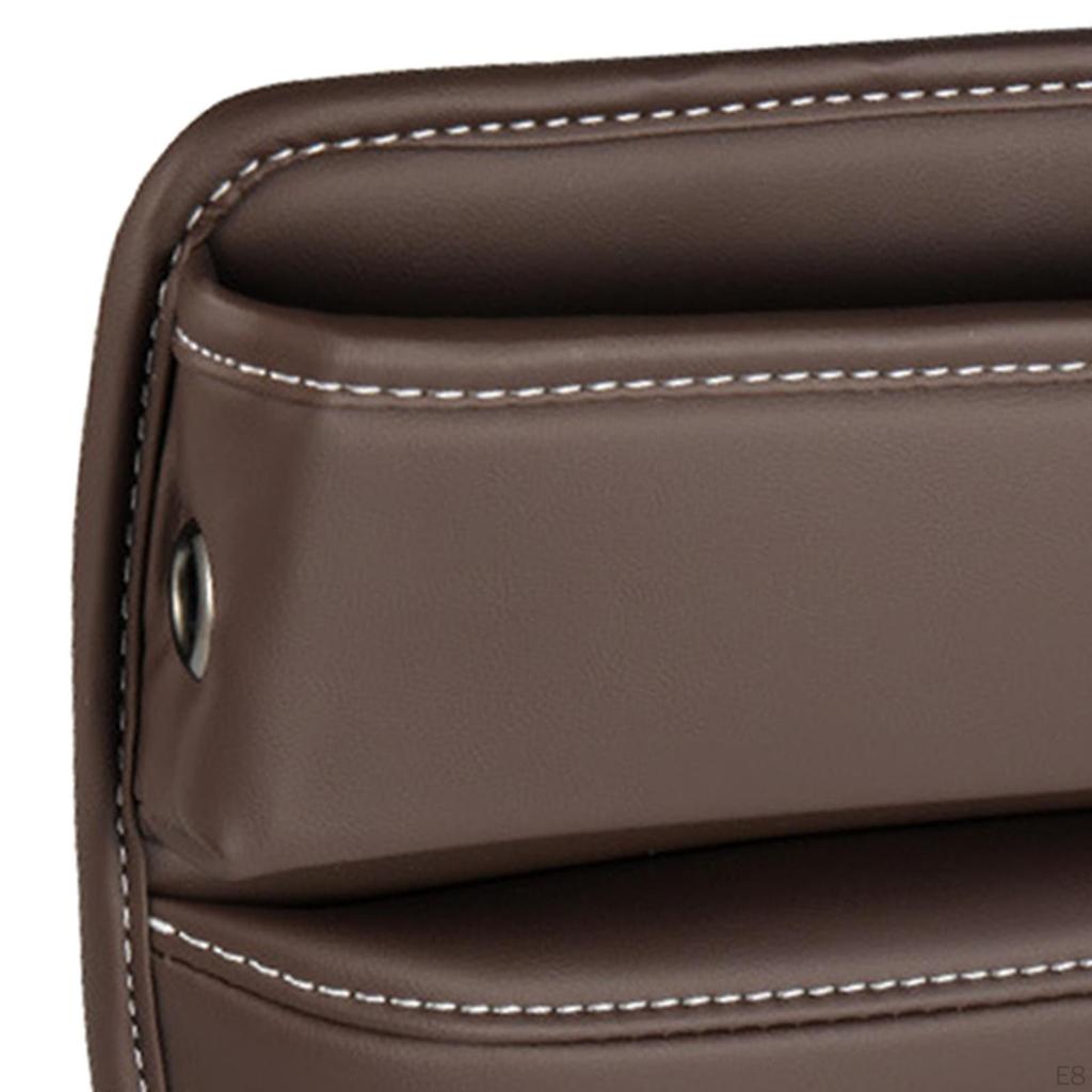 Car Gap Filler Easy To Install Storage Automotive Accessories Multifunction PU Console Organizer for