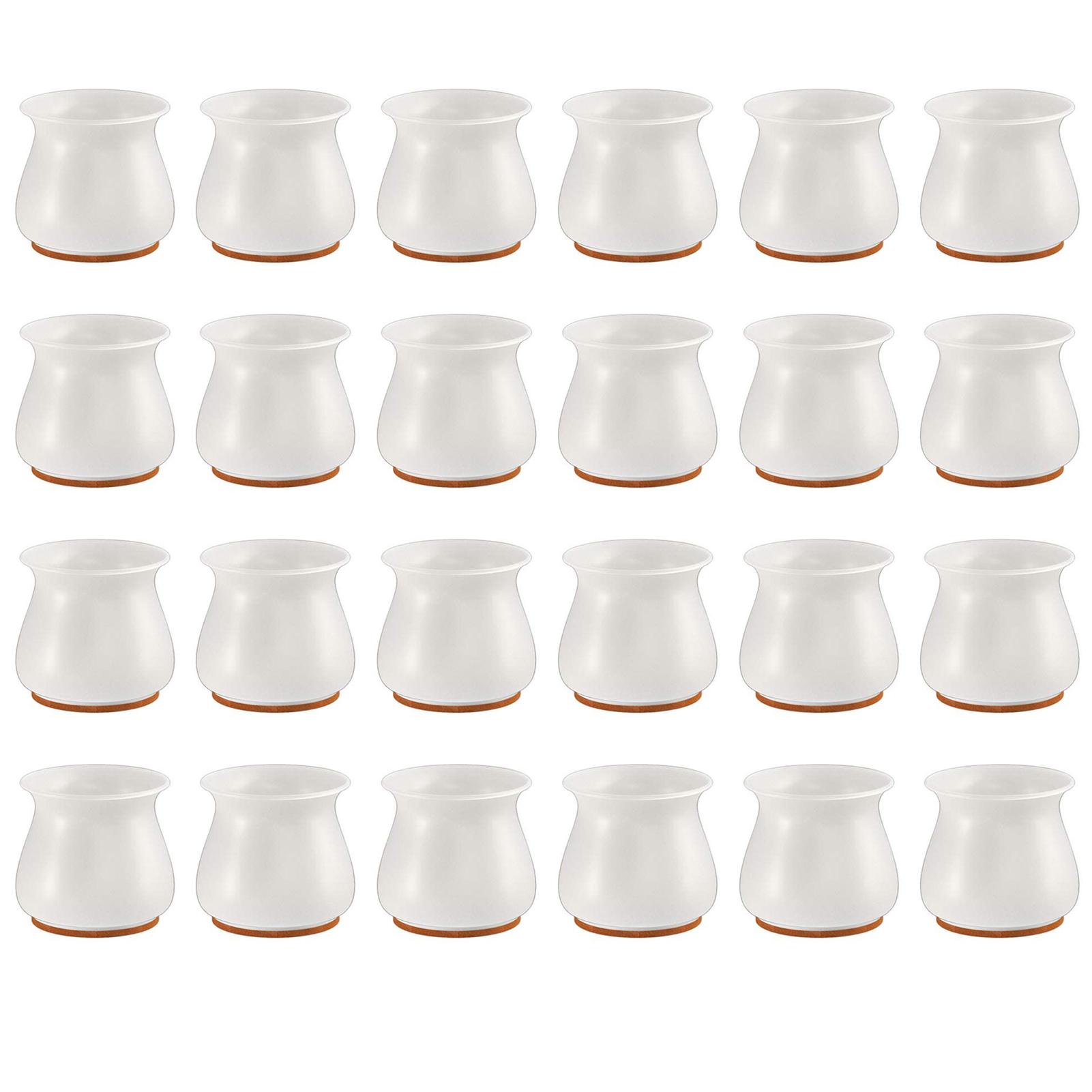 

Чехлы на ножки стула, 16 шт., силиконовый чехол с войлочной подушкой, защита пола для мебели 24Pcs