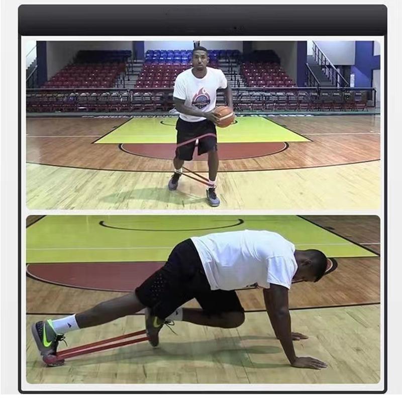 5pcs Rubber Resistance Band Yoga Gym Elastic Gum Strength Pilates Crossfit Fat Burner Women Weight Loss Sports Body Slim Shaping