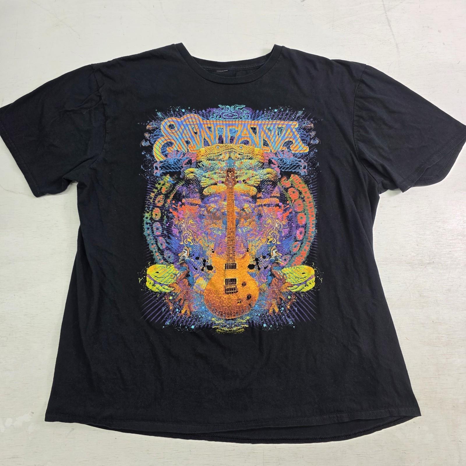 SANTANA Collective Consciousness Awakening Black XL Fit L T-Shirt Trippy Graphic XXXXL