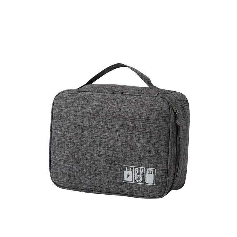 Portable Waterproof Travel Electronic Organizer Storage Bag Case for USB Cable Charger Plug Small Accessories Gadget EVA Pouch