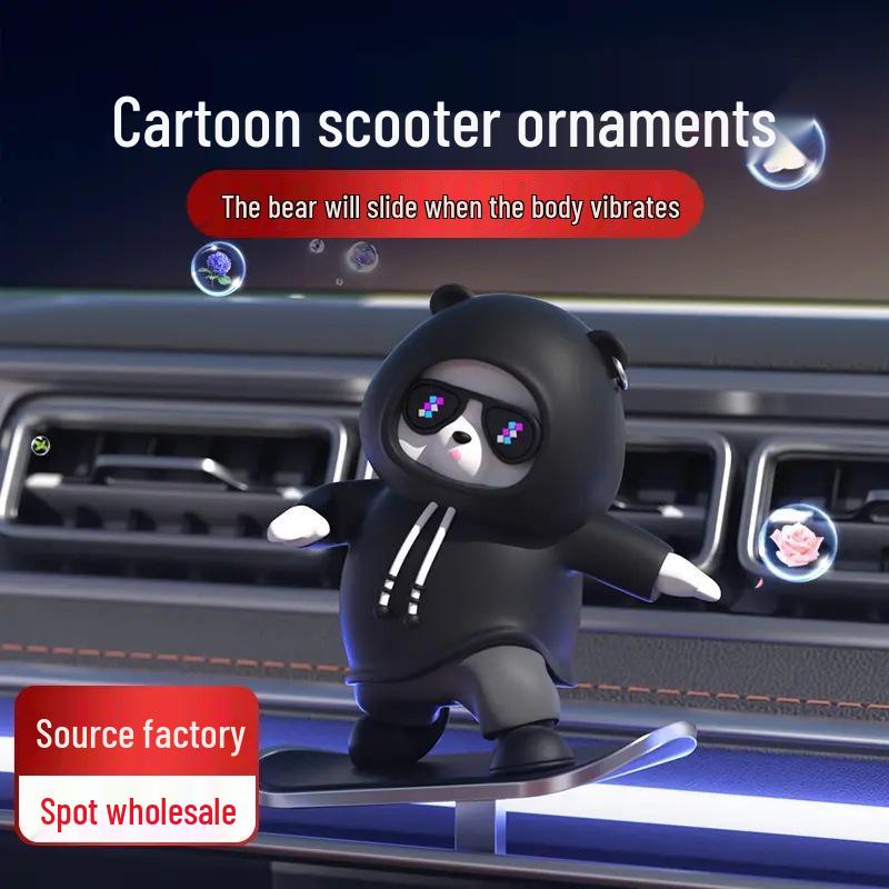 Car Dashboard Cartoon Bear Ornament