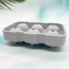 6-Hole Silicone Ice Ball Mold - Food Grade Round Ice Cube Maker for Cocktails & Whiskey