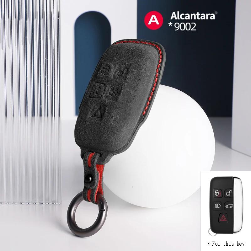 Interior Mouldings For Jaguar XE XF E Pace F Pace A9 A8 A9 X8 XJ XFL XJL Car Key Case Keychain Suede Cover Shell Protector Inter