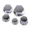 8-20mm screws 30pcs/set Motorcycle Screw Nut Caps Motorbike Bolt Cover Decoration fit for Yamaha Kawasaki Honda Silver