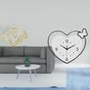 Creative Heart Shaped Napkin Holder with Weighted Arm And Quiet Acrylic Clock for Cafe Hotel Bar