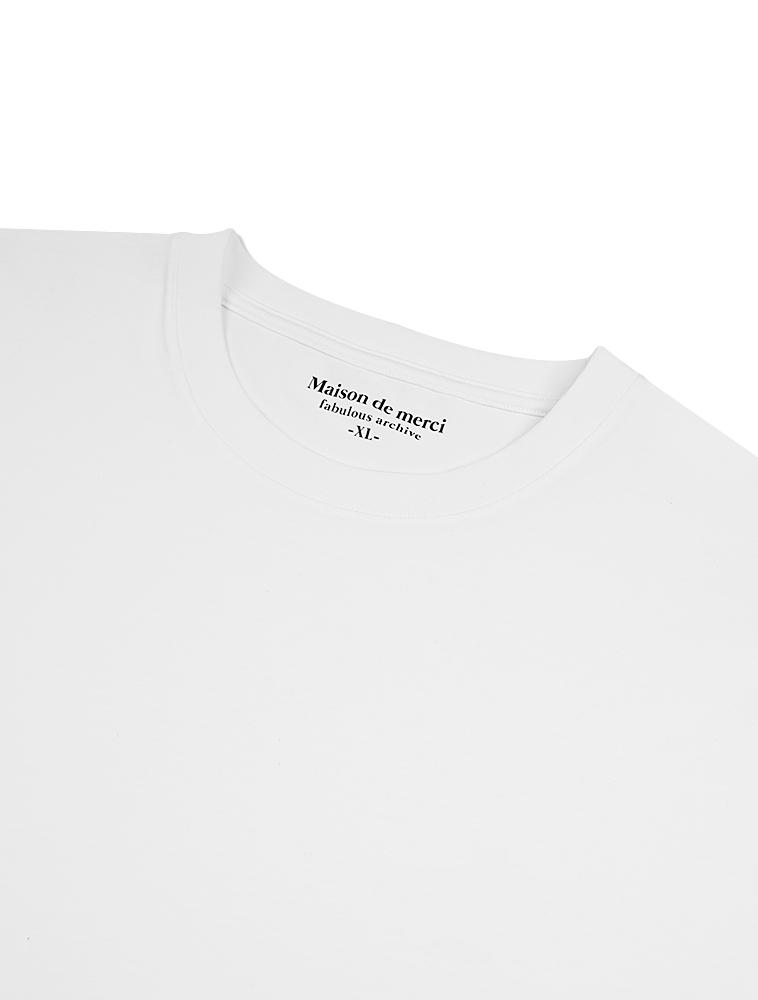 LA MAISON STUDIO Unisex Pima Cotton Layered 2-Pack Short Sleeve White (Fcd2Ts112M)