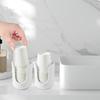 Toilet Cup Dispenser, Silicone Mouthwash Cup Holder, 2-piece Set Of 3-5 Ounce Disposable Cup Dispenser, For Dressing Table