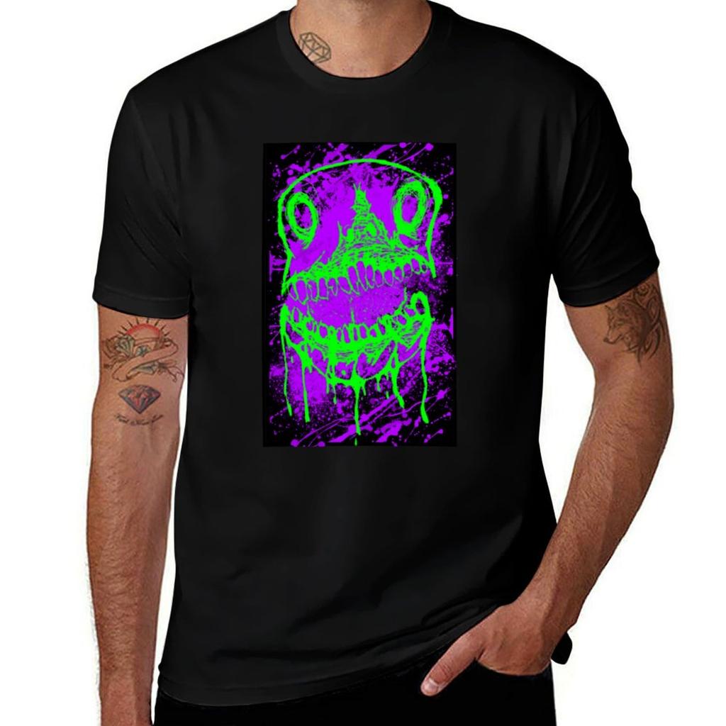 A mouthful purple and green TShirt Breathable Travel TShirt