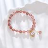 Strawberry Crystal Bracelet Crystal Bracelet Bangles Women Fashion Jewelry Accessories Gift