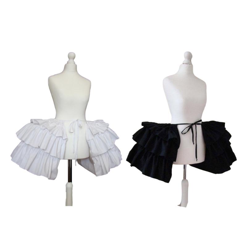 Elastic Waist Ruffled Skirt Support Girls Cosplay Violence Petticoat Wedding Dress Underskirt for Bride Photography