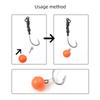 12pcs Metal Bait Spike Carp Fishing Hook Bait Sting Boilie Pin with Clear Rubber Corn Ronnie Hair Rig