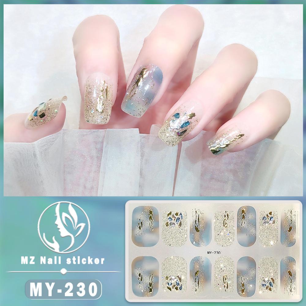 Three-dimensional Waterproof No-bake Gel Nail Polish Film Full Sticker European and American Sexy Nail Film Paper Nail Film Paper