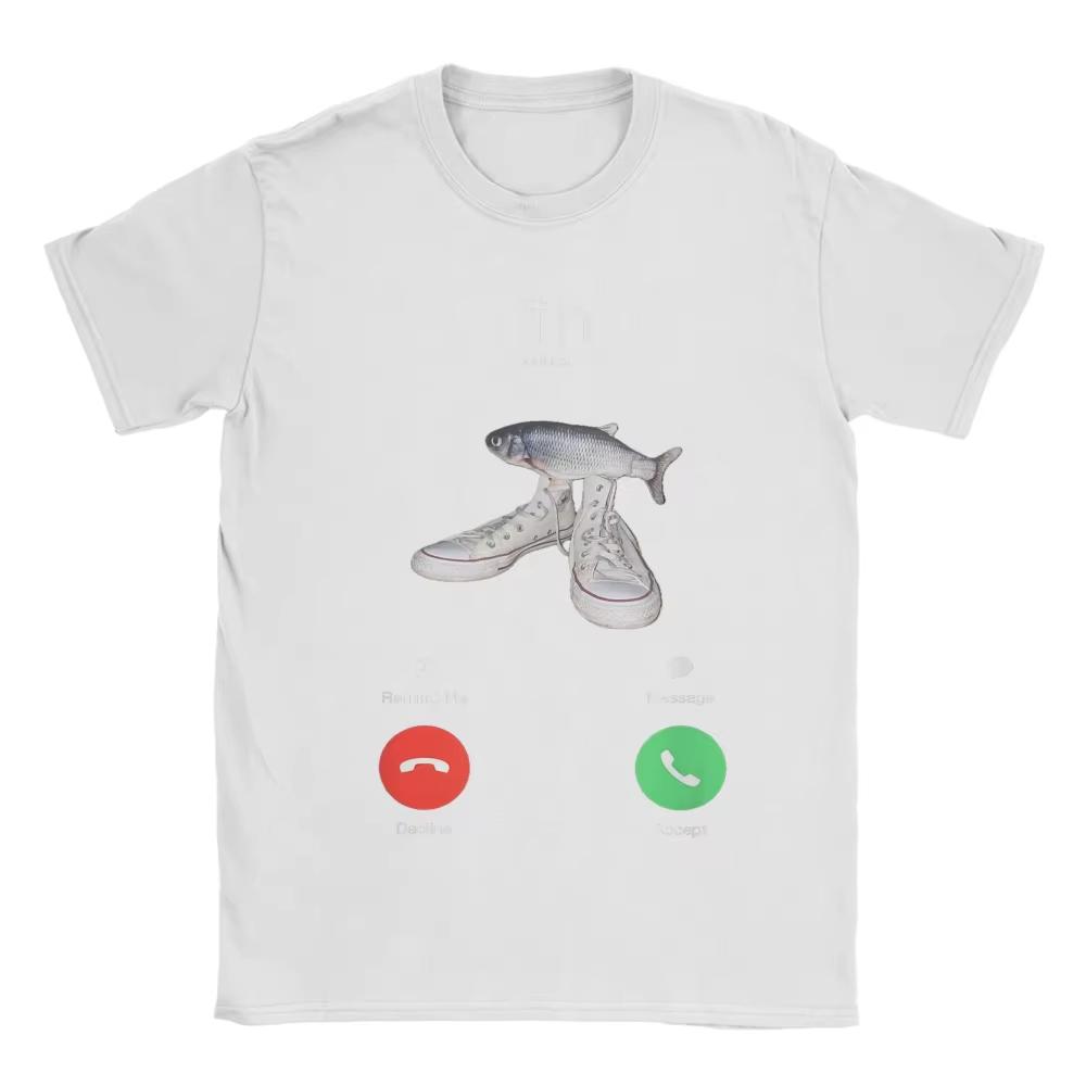 Fih Meme Fish Calling Shirt Misspelled Fih Is Calling TShirt Unisex Women Crew Neck Pure Cotton T Shirt Short Sleeve Tee Shirt