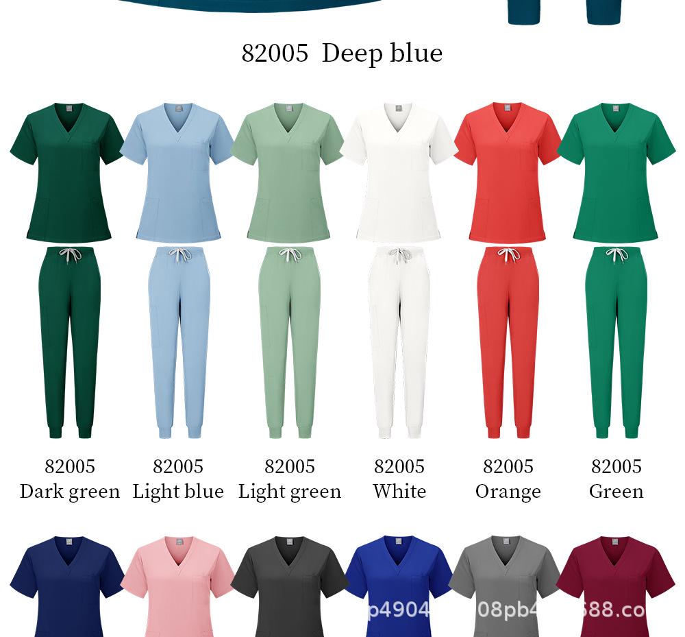Unisex Short Sleeve Scrub Suit for Pet Hospital - Surgical Gown Set