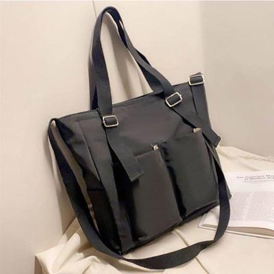 Bolsos de hombro tipo bandolera informales para mujer, cartera Oxford Harajuku para parejas, bolso cruzado de gran capacidad, bolso impermeable para estudiante Preppy