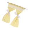 Miniature Lace Curtain Various Colors Excellent Workmanship Cotton Cloth Mini Tie Back Floral Curtains for Family