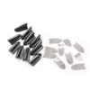 10Pc Universal Car Accessories Tail Decorate Bumper Shark Fin Black Wind Knife Tail Car Model Supplies Refit Black