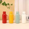Classic Vintage Mechanical Insulated Flask With Handle 1000ml For Travel And Gift Use