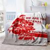 Arsenal Customize Text Blanket Multi-purpose Personalized Blanket Comfortable Versatile for Bed Seaside Home Decor Picnics All-Season Use