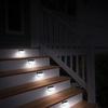 Solar-Zaunlicht Außen Wasserdichte Wandleuchten Garten Energie Licht Lichterkette Dekoration LED für Garten Stufe Terrasse Treppen 1-24 Stück