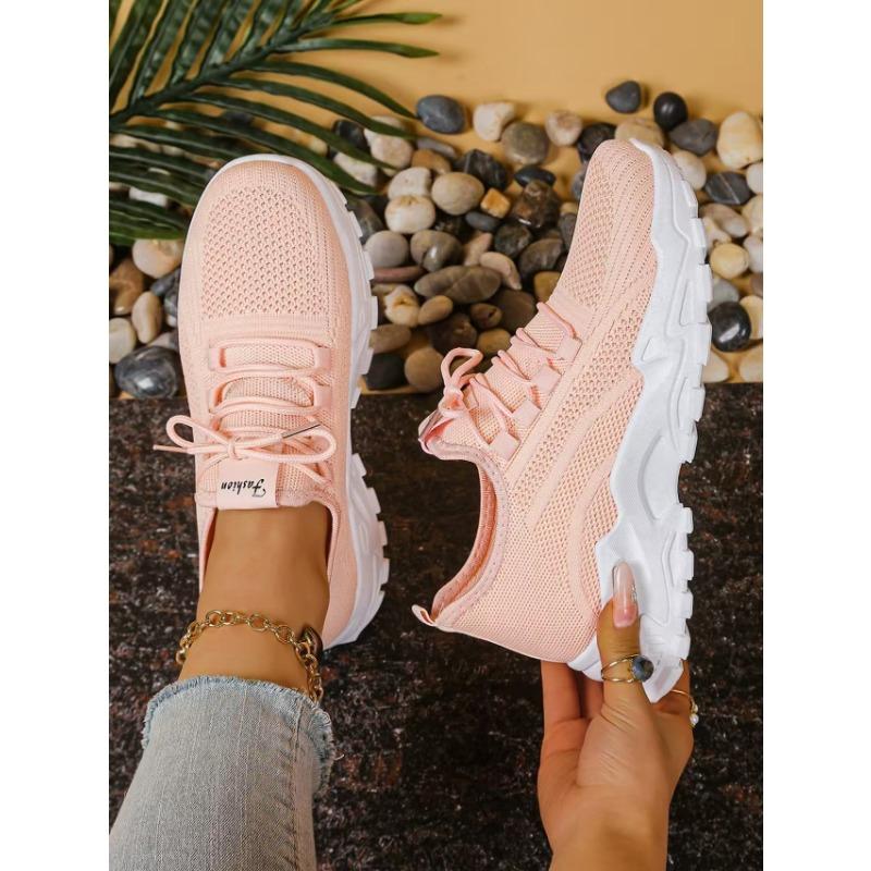 Shoes Women's Summer Women's Shoes Versatile Sports Net Single Shoes Women's Shoes Flying Woven Mesh Fashionable and Breathable