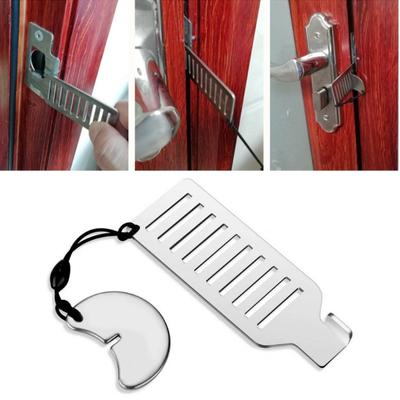 Hotel Travel Anti-theft Security Lock Door Stop Punch-free Door Lock Stainless Steel Window Stopper Motel Apartment
