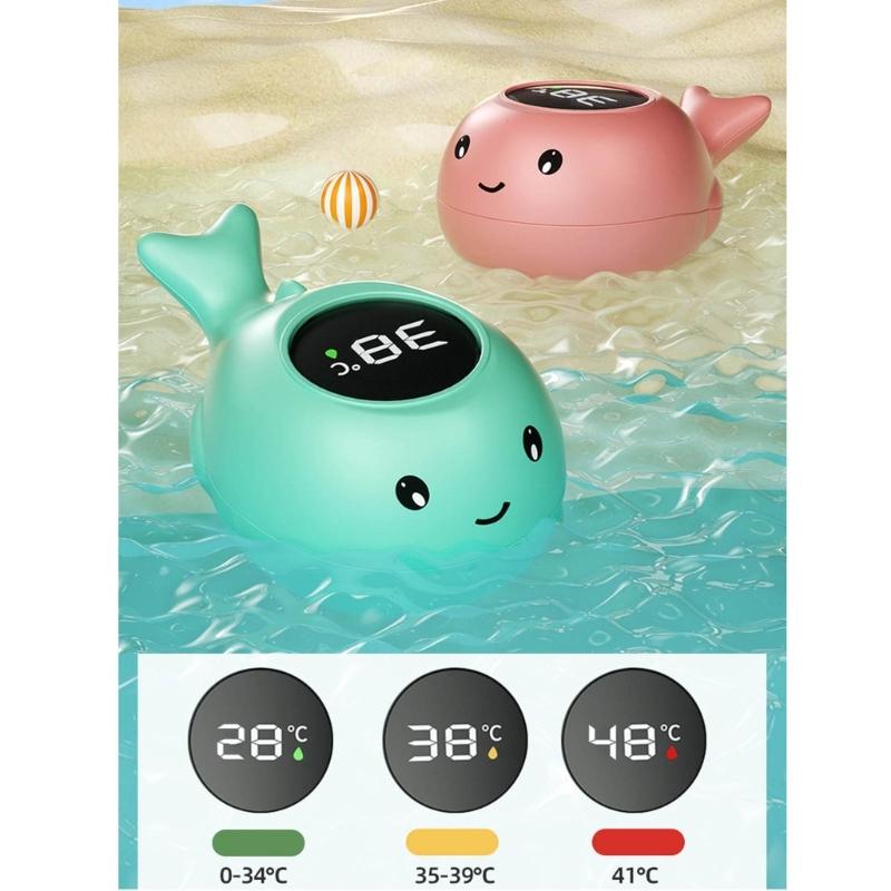 Intelligent Baby Showers Thermometer Convenient Cartoon Water Temperature Meter Lovely Bathing Floating Toy for Bath