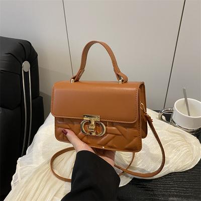 Bolsa retrô feminina 2025 nova moda primavera pequena bolsa quadrada bolsa de ombro casual bolsa axilar estilo estrangeiro